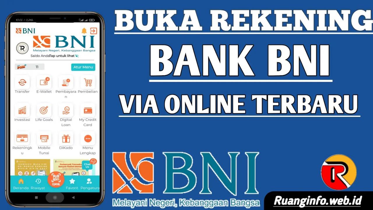 syarat buka rekening bni terbaru