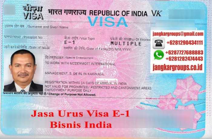 syarat visa india