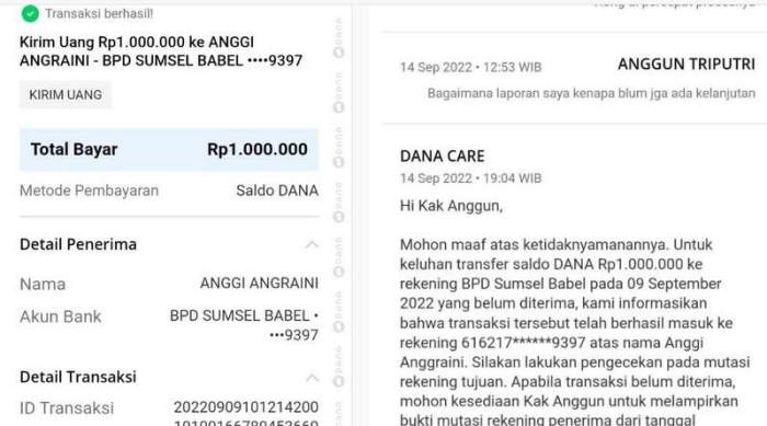 linkaja gagal transaksi babel kirim saldo sumsel tapi rekening bank