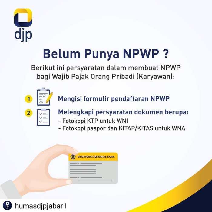 syarat membuat npwp