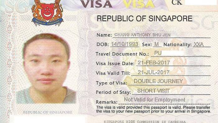 syarat visa singapore