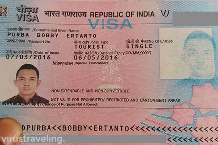 syarat visa india