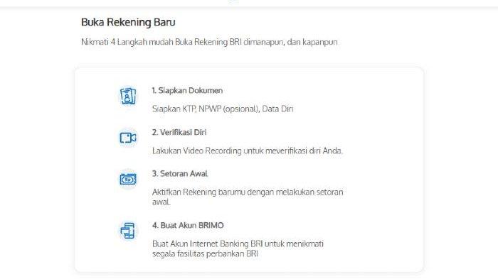 Syarat syarat membuat rekening bri