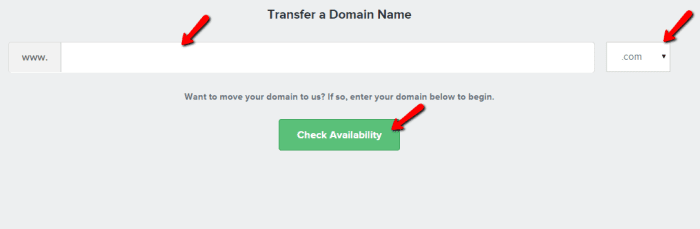 Syarat transfer domain